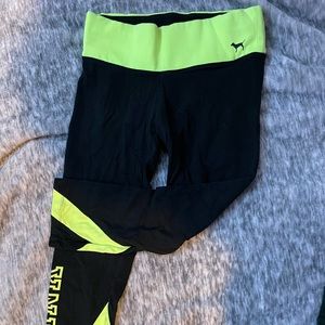 Pink Yoga Cropped Leggings